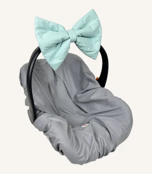 Mint pamuk poplin kumaştan, elyaf dolgulu, cırtlı veya broşlu takılabilen dekoratif fiyonk aksesuar