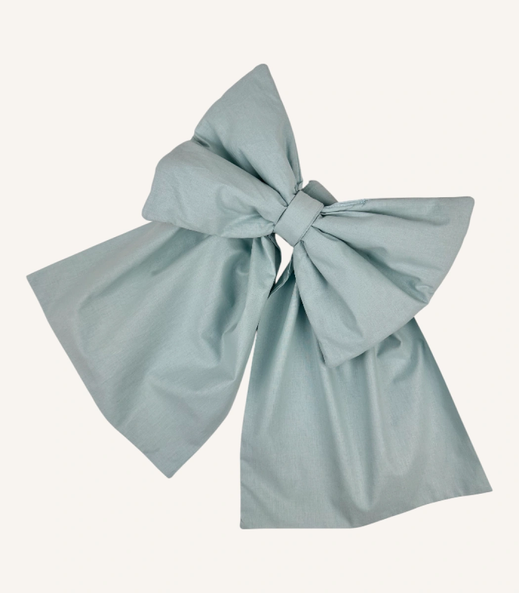 mint-kuyruklu-fiyonk-aksesuar Mint pamuk poplin kumaştan, elyaf dolgulu, cırtlı veya broşlu takılabilen dekoratif fiyonk aksesuar