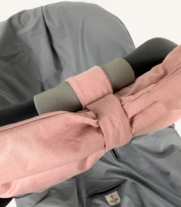 Pudra pamuk poplin kumaştan, elyaf dolgulu, cırtlı veya broşlu takılabilen dekoratif fiyonk aksesuar