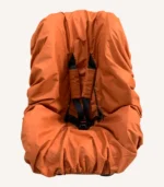 Tarçın pamuk yüzeyli, sıvı geçirmez veya normal pamuk seçenekli çocuk oto koltuğu kılıfı ve kemer kılıfı seti.