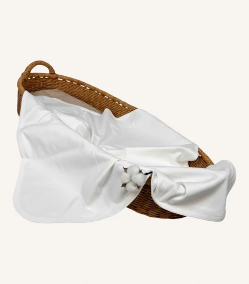 Biyeli, GOTS sertifikalı %100 organik pamuk interlok bebek battaniyesi