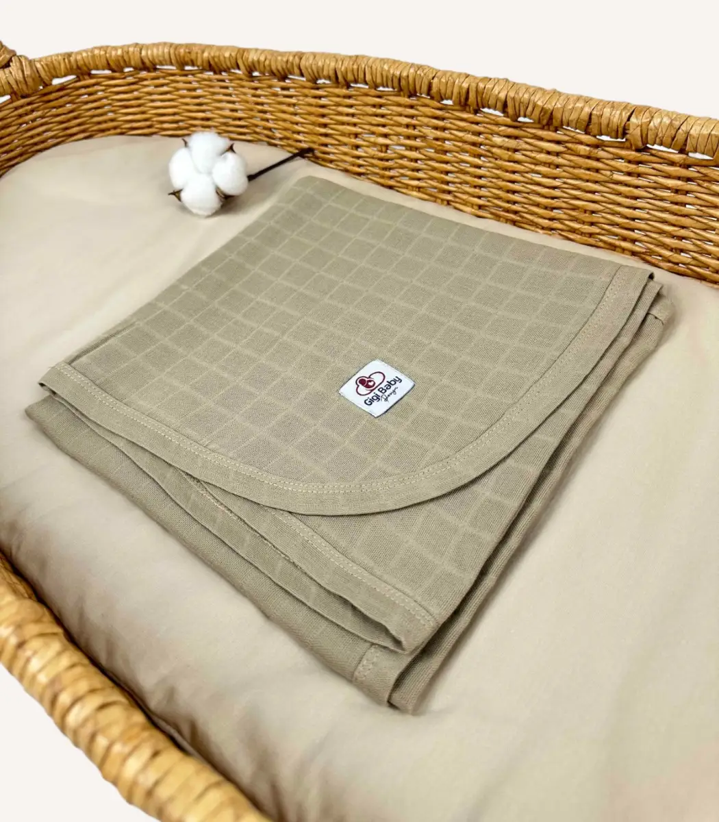 tas-biyeli-muslin-battaniye Taş tek kat müslin kumaştan biyeli, nakış seçenekli bebek battaniyesi