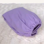 Lila renk yüzde yüz pamuklu lastikli çarşaf